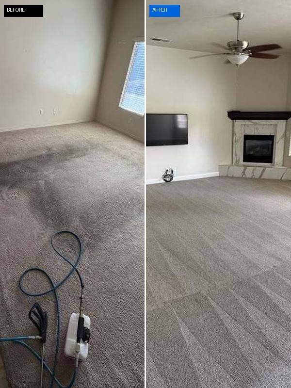 Carpet cleaning before and after